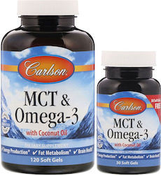 Carlson Labs MCT & Omega-3 [120+30 Softgels]
