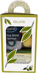 Kalliston Skin Care Set with Soap , Pumice & Sponge