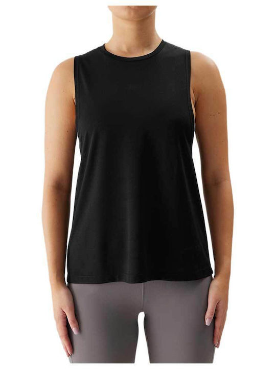 4F Women's Athletic Blouse Sleeveless Fast Drying Black