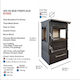 Panthermica 305-3D Steel Wood Stove 12.5kW Gray