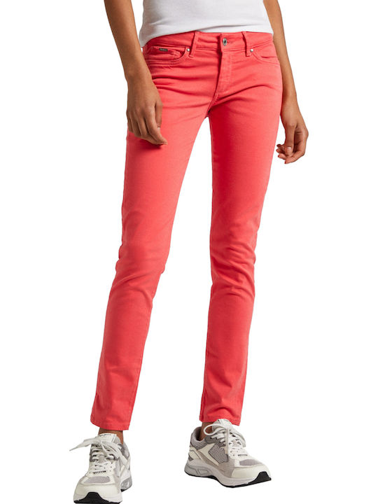 Women's Jean Pants in Skinny Fit Red