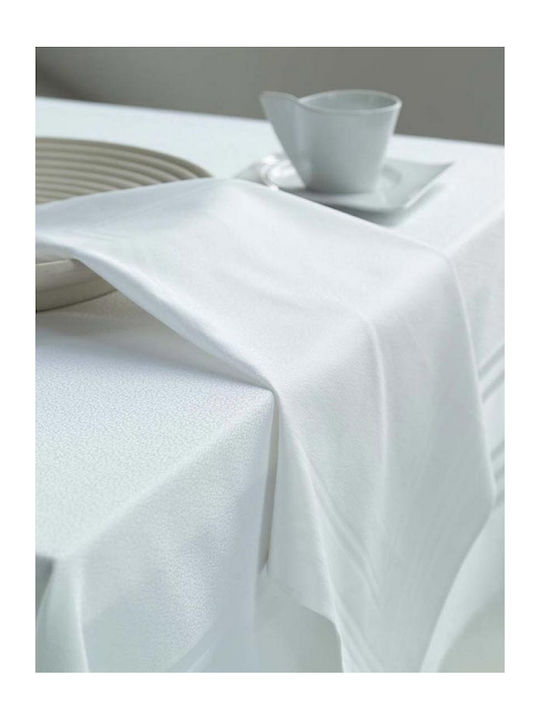 Sunshine Τραπεζομάντηλο Damask Λευκό 150x180εκ.