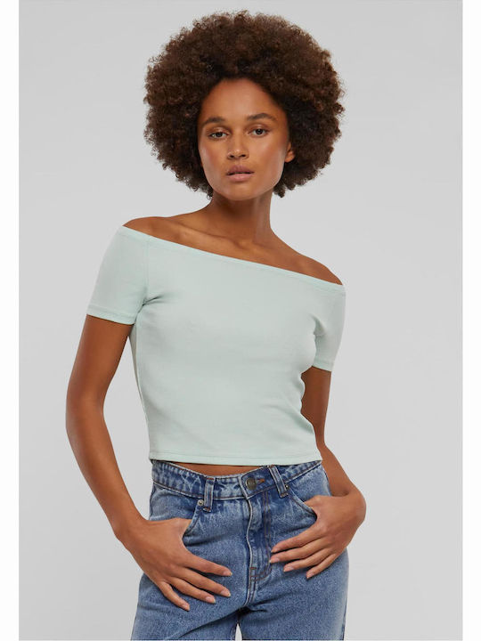 Urban Classics Women's T-shirt Green