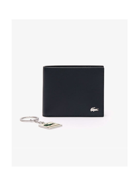 Lacoste Set Men's Leather Wallet with RFID Black