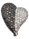 Pin aus Silber Weiß