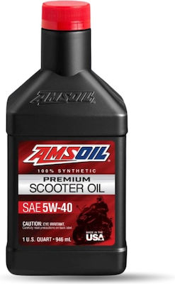 Amsoil 100% Synthetic Motorcycle Oil for Four-Stroke Engines 5W-40 1lt