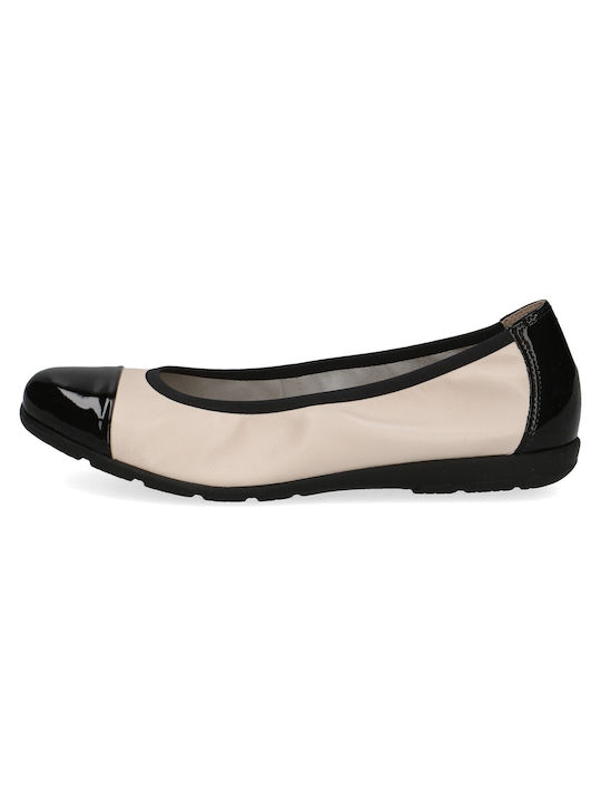 Caprice Anatomic Leather Ballerinas Black