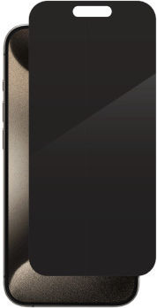 Zagg Invisibleshield Glass Elite Privacy Antibacterial Full Face Tempered Glass Μαύρο (iPhone 15 Plus)