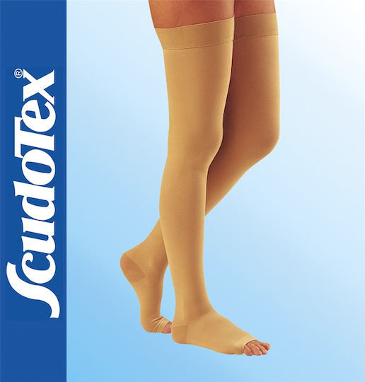 Scudovaris Socks Thigh High 34-46 mmHg Beige