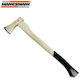 Mannesmann M76535 Топор с Дължина 63.5см и Тегло 1.25кг с Дървена Дръжка