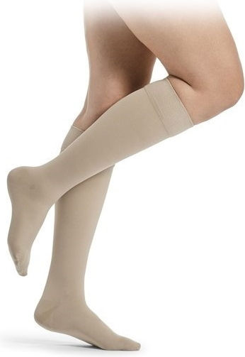 Sigvaris Dynaven Normal Socks Calf High Graduated Compression Open Beige