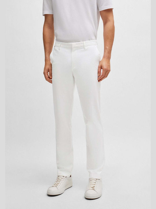 Hugo Boss Pantaloni pentru bărbați Elastice White