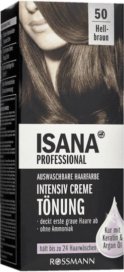 Isana Professional Intensive Cream Tint Νο.50 Light Brown