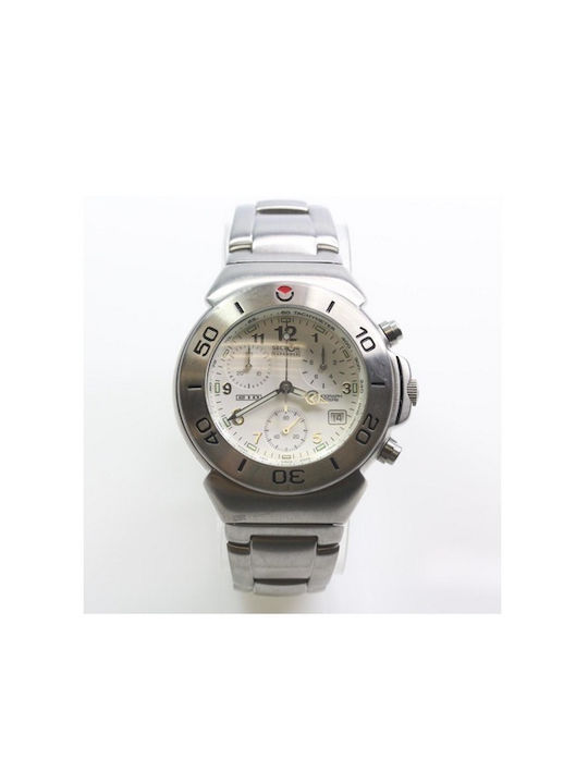 Sector Watch Battery with Silver Metal Bracelet