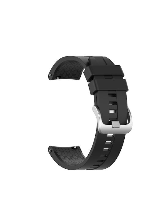 Με Hexagon Texture Каишка Силикон Черен (Amazfit Bip 5)