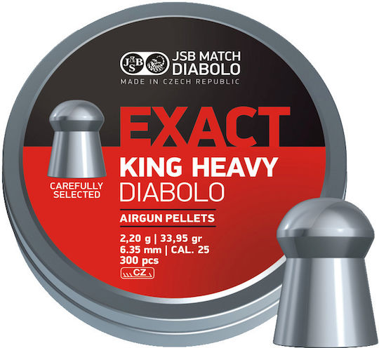 JSB Match Diabolo Exact King Heavy Пелети Аерогън 6.35mm 150pcs