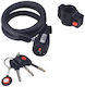 P2R Bicycle Cable Lock with Key Black