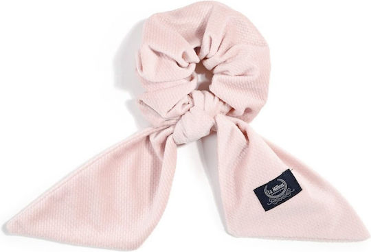 La Millou Hair Scrunchie Velvet Smoke Rose