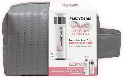 Frezyderm Promo Sensitive Red Skin 50ml & Δώρο Μicellar Water 100ml & Sensitive Red Skin Tinted Spf30 Cream 2ml & Νεσεσέρ