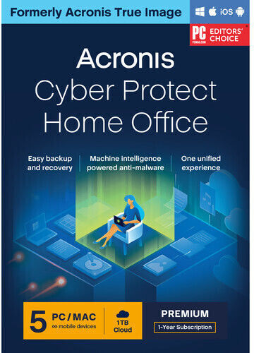Acronis Sicherung 2022 Englisch als Elektronische Lizenz für 5 Benutzer und 1 Jahr Nutzung