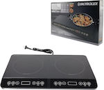 DictroLux Countertop Burner Induktion Double Schwarz