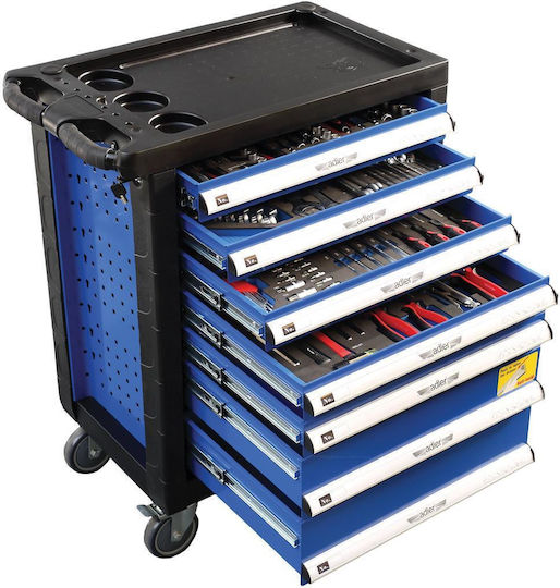 Adler Tool Trolley with 7 Drawers and 217 Tools