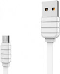 Konfulon Flach USB 2.0 auf Micro-USB-Kabel Weiß 1.2m (2912)