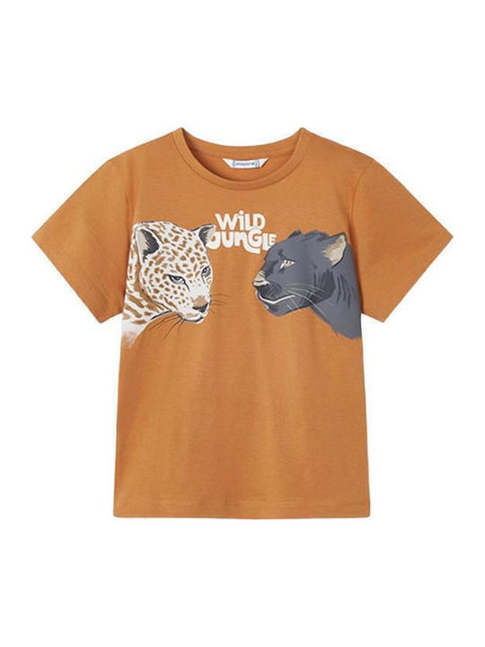 Mayoral Kids' T-shirt Orange Wild Jungle