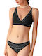 Valeria Sheer Underwear Set with Floral Bralette with Triangle Case Without Underwire & Matching Panty
