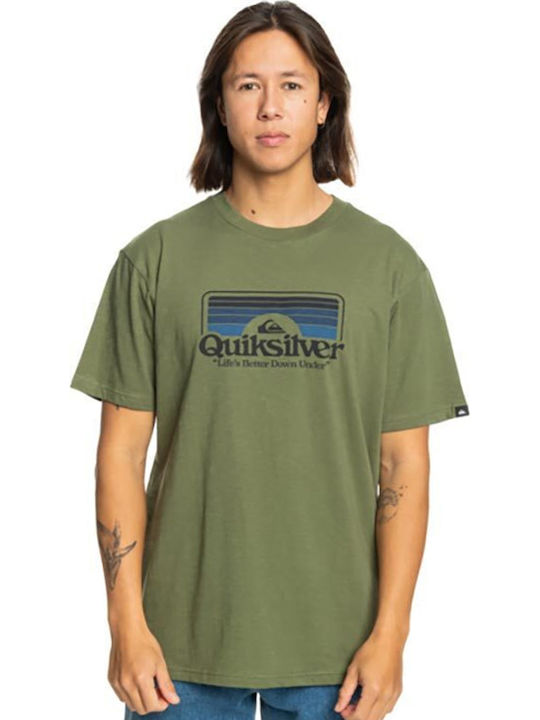 Quiksilver Step Inside T-shirt Χακί