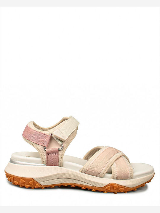 Geox Damen Flache Sandalen in Rosa Farbe