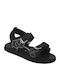 Women's Flat Sandals in Black Color