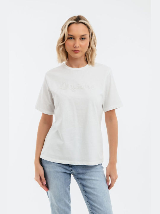 Freestyle Damen T-Shirt Polka Dot Weiß