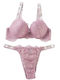 Brietta Lingerie Set mit Banella, Spitze, BH-Futter und hochgezogenem String aus Spitze & Spitze