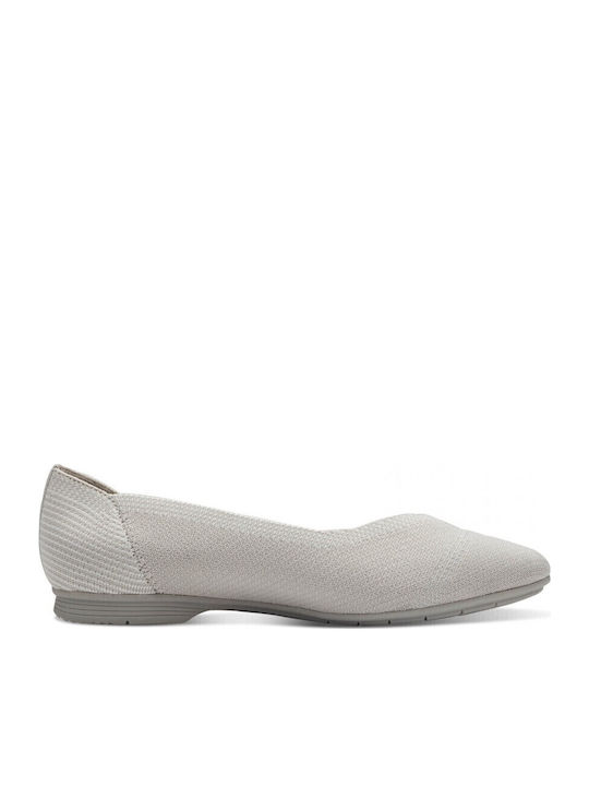 Damen Ballerinas in Gray Farbe