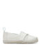 Kids Espradrilles with Hoop & Loop Closure White Alpargata