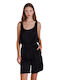 Collectiva Noir Thalo Women's Summer Blouse Sleeveless Black