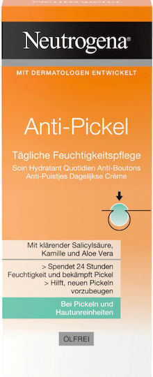 Face Cream, Neutrogena, Anti-pickle, Against Skin Rashes, 24h Intensive Moisturizing, With Chamomile