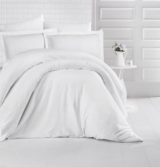 Linea Home Pillowcase Set White 52x72cm.