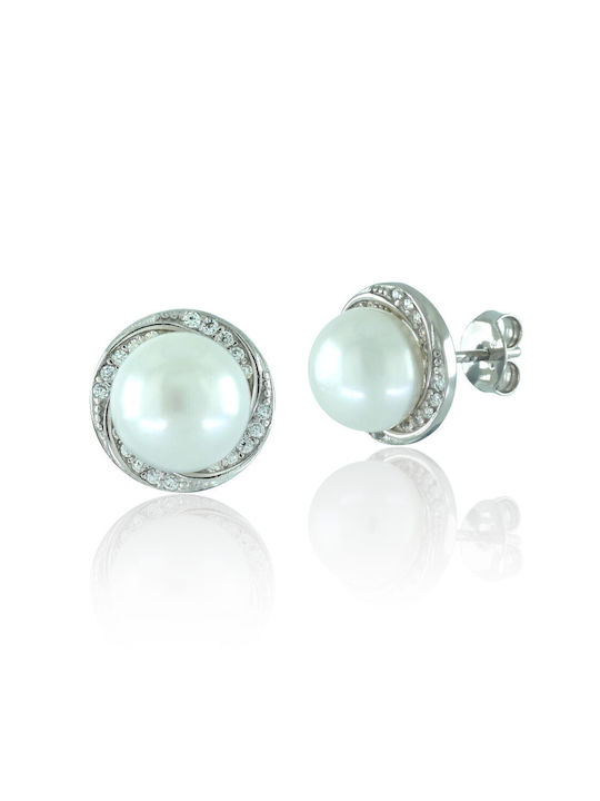 Bijou Box Earrings made of Silver with Pearls