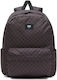 Vans Old Skool Check Schulranzen Rucksack Junior High-High School in Schwarz Farbe 22Es