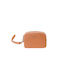 Lavor Small Leather Women's Wallet Cards with RFID Orange