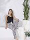 Remix Sommer Damen Pyjama-Set Black