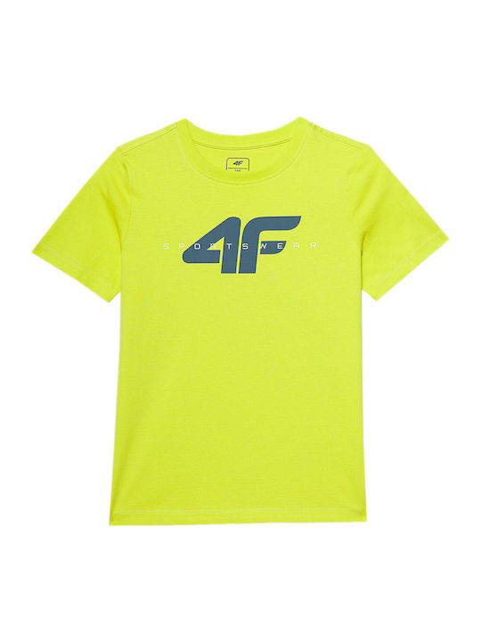 4F Παιδικό T-shirt Πράσινο