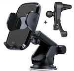 Mobile Phone Holder Car with Adjustable Hooks Black