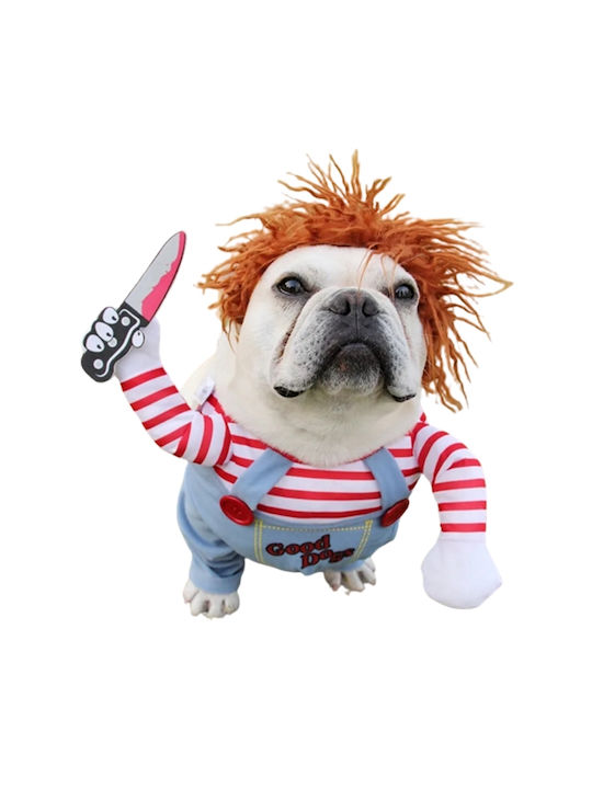 Halloween Costume for Dog/Cat Chucky The Killer Large (alice Party 514514-l)