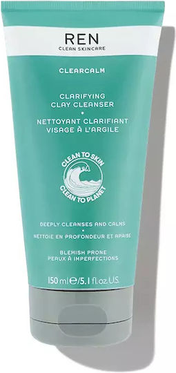Ren Clearcalm 3 Clarifying Clay Cleanser 150 Ml