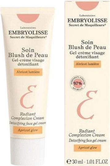 Embryolisse Radiant Complexion Cream Apricot Glow Gel-Cream for Radiance for Face & Eyes, 30ml