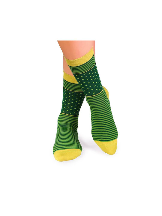 Pirin Hill Patterned Socks Green