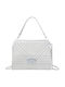 Leather Women's Bag Shopper Shoulder White